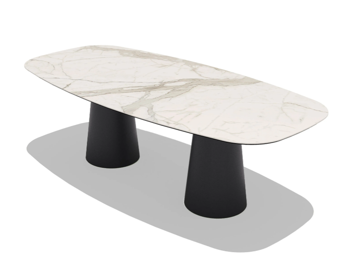 TOTEM OUTDOOR - Rectangular ceramic garden table _ Sovet italia